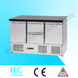 Stainless Steel Commercial Restaurant Sandwich Refrigerator with Ce