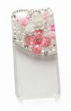 Pink&White Flower Phone Accessories for iPhone4/5