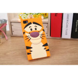 3D Cute Tiger Cartoon Silicon Phone Cover/Case for iPhone 4GS/5GS