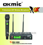 Single Channel UHF Pll True Diversity Wireless Microphone Ok-1000/Ok-2h