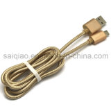 Metal Case Nylon Braid Mobile Phone Micro USB Data Cables