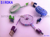 Colorful Flat Jelly USB2.0 Data Cable for Smart Phone