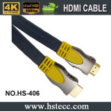 Multimedia Application and Gold Plated Connector Flat HDMI Cable