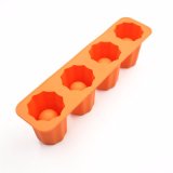 4 Cup Glass Shape Silicone Ice Cube Maker Freeze Mould Drink Party Ice Tray Tool Corlorful DIY Popsicle Mold