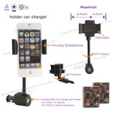 New Item Double USB Car Holder for Smart Phone in 2100mA