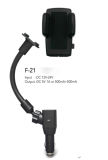 Car Cigarette Lighter Phone Dual Bracket Car Holder with 2 USB Ports (F21+YC47)