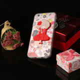 Flower Girl Transparent TPU Silicone Mobile Phone Case for iPhone