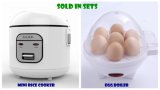 Rice Cooker with Egg Boiler Sold in Sets
