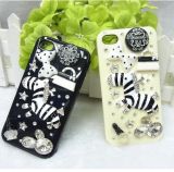 Diamond Phone Case for iPhone 4 4G Crystal 3D Cell Phone / Mobile Phone Case (RoHS)