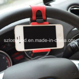 Hot Christmas Promotion Car Steering Wheel Mobile Phone Holder, Socket Holder for Mobile Cell Phone GPS