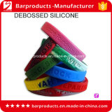 Debossed Logo Fitness Silicone Sports Bracelet