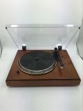Belt Driven Bluetooth Turntable with Built-in Stereo Speaker, Vintage Style Record Player, Vinyl-to-MP3 Recording, Natural Wood
