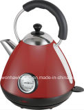 Red Color Electric Kettle with Thermometer Sb-3019lt