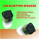 Private Model Bluetooth Speakers with 4600mAh Power Bank and LED Lighting and Waterproof Function