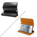 Conspicuous New Leather Folding Wallet Case, Book Style Leather Case for Mobile Phone, Wallet Leather Case for iPhone 5/5s