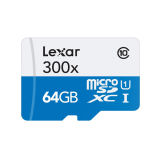 Lexar 64GB Microsd High Speed TF Memory 300X Microsdxc Card
