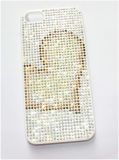 Inlaid Rhinestone Heart Back Cover for iPhone 5/5s (MB1043)