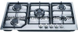 European Type Gas Hob with Stainless Steel Panel,Auto Pulse Ignition (GH-S925C)