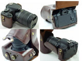 for Canon 600d Leather Case / DSLR Camera Bag