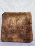 Changzan Root Carving Square Plate