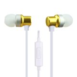 Promotional Metal Stereo Earphone with Microphone