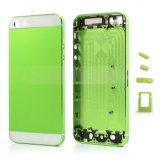 High Quality Full Housing Faceplates W/ Buttons SIM Card Tray for iPhone 5s - White / Green