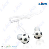 PVC Logo Football Earphone with Gift Packing