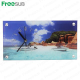 Freesub Sublimation Coated Glass Photo Frame with Clock (BL-28)