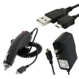 New Combo Rapid Car Charger + Home Wall Charger + USB Data Charge Sync Cable