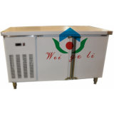 Stainless Steel 2 Doors Workable Refrigerator with Fan Cooling System