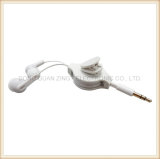 Wholesale Cheap Roller Earphone with White Color