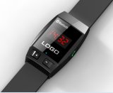 Vibration Bluetooht Watch for Mobile with Time Clock