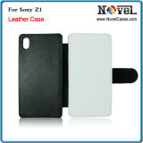 Fashionable Cellphone Leather Case for Sony Z1, L39h