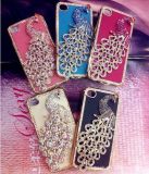 Cute Peacock Crystal Stone Case Top Quality Luxury Phone Case with Retail Packing for iPhone4g Case, for iPhone 4S Case
