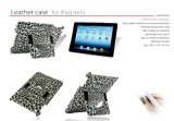 Fashion Leopard Design Stand Leather Case for iPad Mini