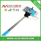 Mobile Phone Monopods with 3.5mm Cable Wired Selfie Sticker