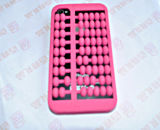 Newest Pink Counting Frame Mobile Silicone Phone Case (BZPC025)