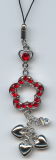 Fashion Jewelry--Flower Cellphone Strap Charm (S-963-2)