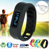 Multi Funtion Sync Anti-Lost Sport Healthy Bluetooth Pedometer Watch Smart Bracelet with OLED Display