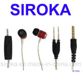 Customized Acacia Wood Music Earphone for Nokia