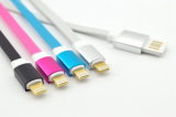 TPE Flat Cable with Aluminium Alloy Shell Suitable for iPhone Micro USB OEM Orders Accepted