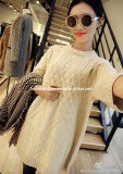 Korea Style All Match Highneck Loosen Thick Woman Sweater