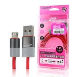 2.0 a (M) -Micro USB Braided Charging Cable-1.5m