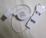 3-in-1 USB Retractable Cable for iPhone iPad Android Apple