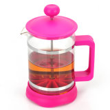 Durable Glass Coffee Maker Glass Tea Pot with Plastic Handle