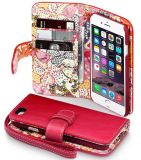 Wallet Flower Design PU Book Case Mobile Phone Coevr