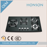 Kitchen Appliance Built in Tempered Glass Gas Hob