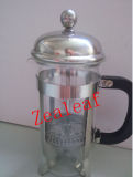 (ZL0133) PP Glass Stainless Steel French Coffee Maker
