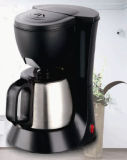 Home Mini Drip Coffee Maker with Stainless Steel Thermos Pot