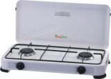 Double Burner Gas Stove with Lid (WHO-1102)